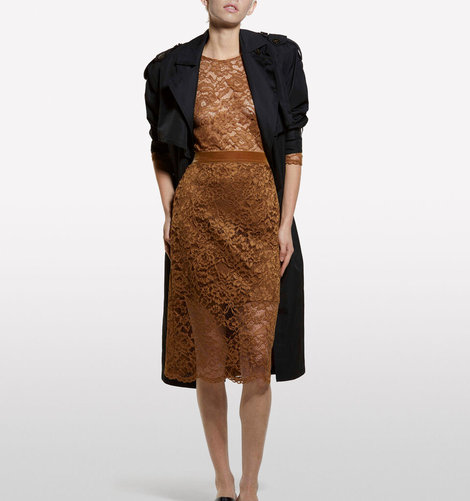 Hellbraune Spitzenbluse - blusen für damen - Braun | Sisley image number 1